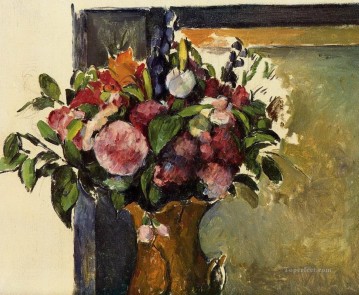 印象派の花 Painting - 花瓶の中の花 ポール・セザンヌ
